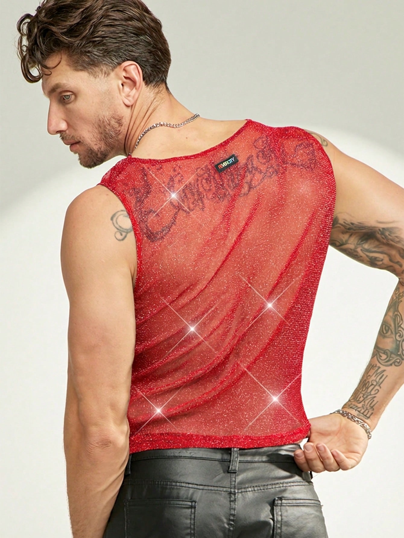 Men's Sheer Mesh Tank Top