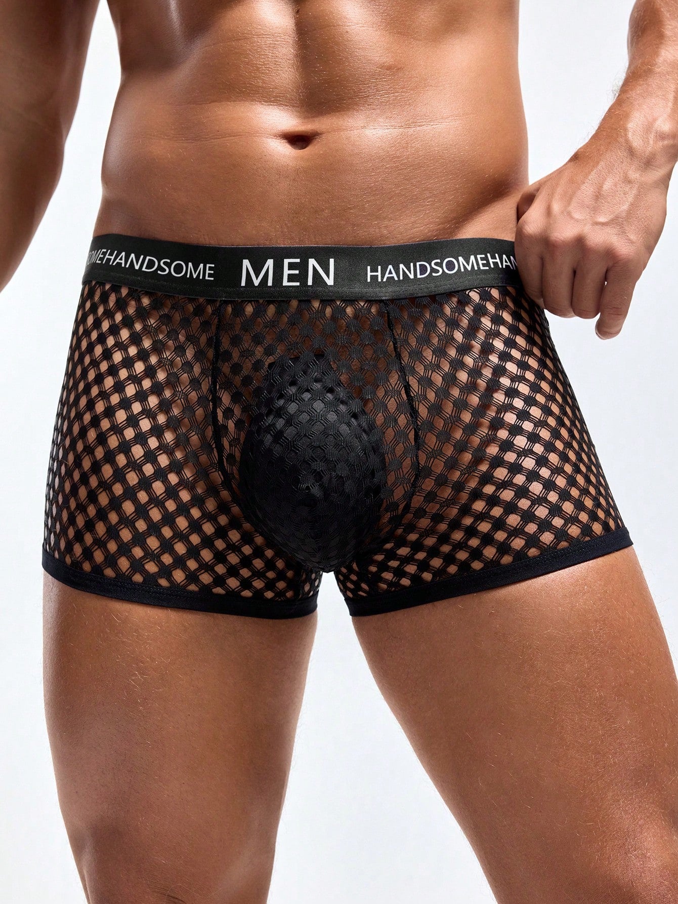 Men’s Lightweight Shorts With Letter Webbing Detail