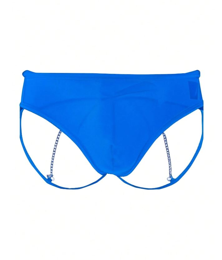 Men’s Casual Shorts With Chain Accent And Minimal Design