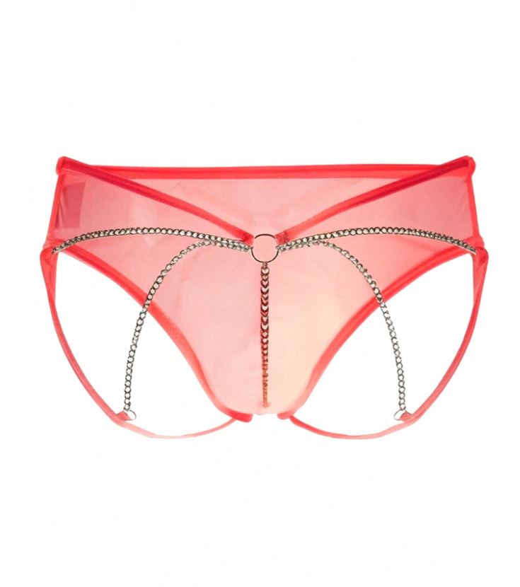 Men’s Casual Shorts With Chain Accent And Minimal Design