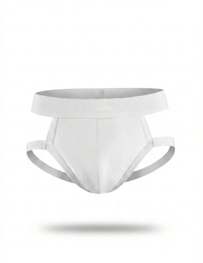 Men’s Casual Shorts In Solid Color With Vent Cut Design